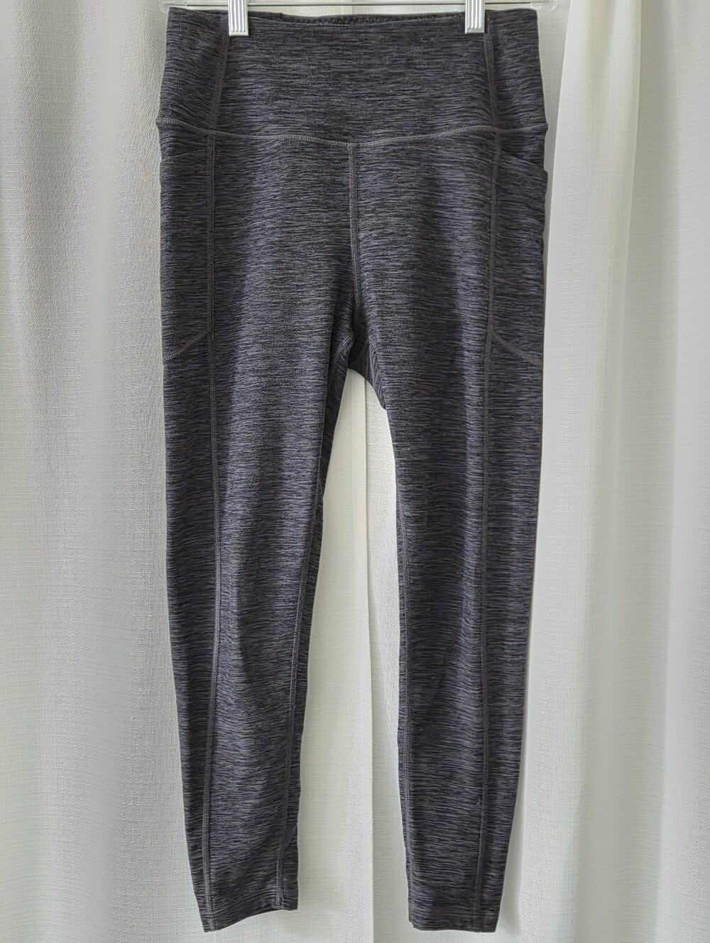 Size 10 Victoria's Secret Heather Purple Full Length Leggings w/ Pockets